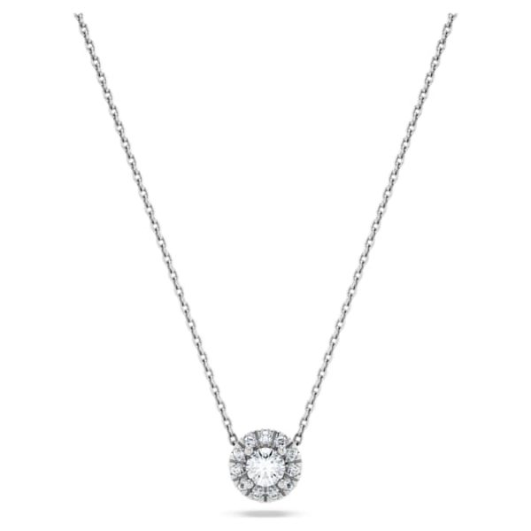 Eternity halo solitaire pendant Lab-grown diamonds 0.23 ct tw, Round shape, Sterling silver - Image 7
