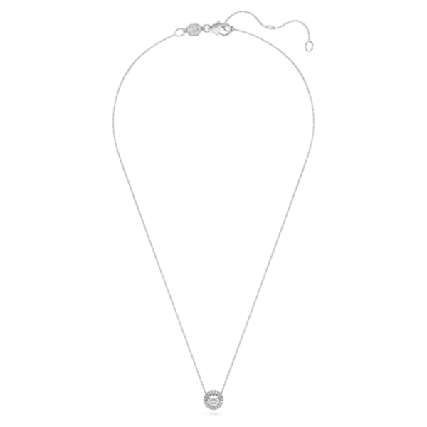 Eternity halo solitaire pendant Lab-grown diamonds 0.59 ct tw, Round shape, 14K white gold - Image 3
