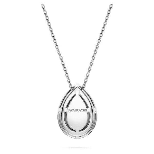 Eternity halo solitaire pendant Lab-grown diamonds 1 ct tw, Pear shape, 14K white gold - Image 5