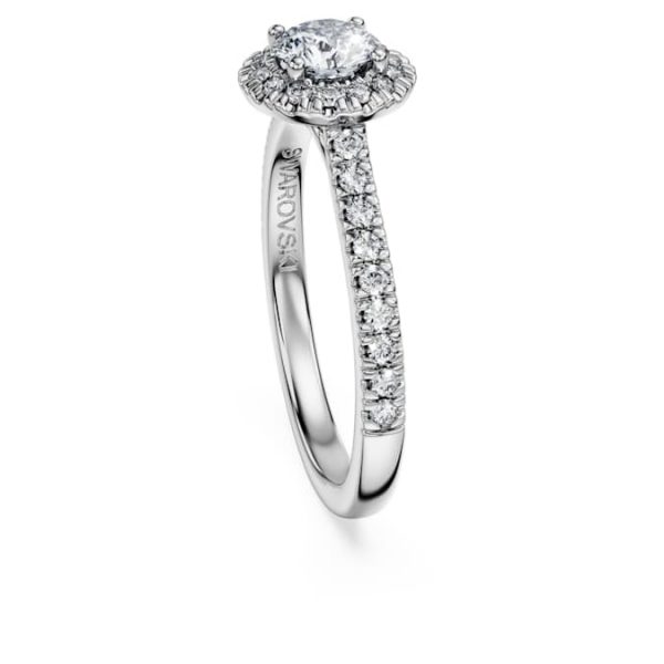 Eternity halo solitaire ring Lab-grown diamonds 0.8 ct tw, Round shape, 14K white gold - Image 4
