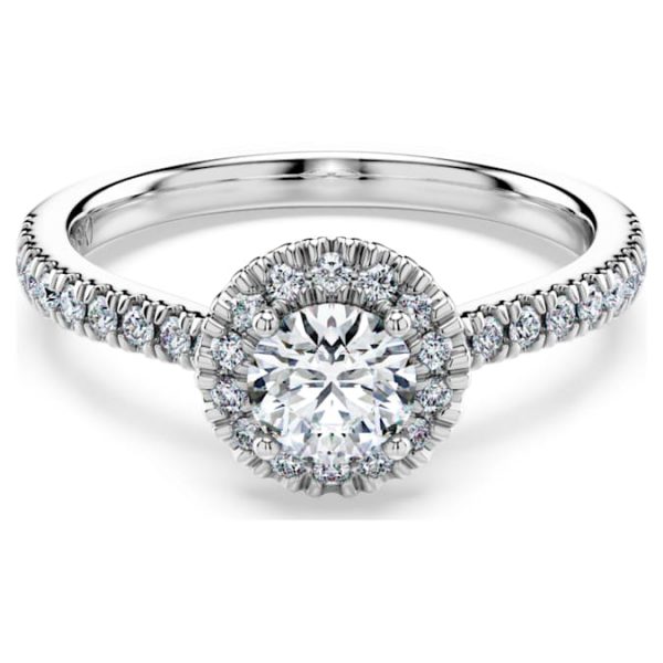 Eternity halo solitaire ring Lab-grown diamonds 0.8 ct tw, Round shape, 14K white gold - Image 7