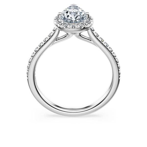 Eternity halo solitaire ring Lab-grown diamonds 1.3 ct tw, Mixed shapes, 14K white gold - Image 5