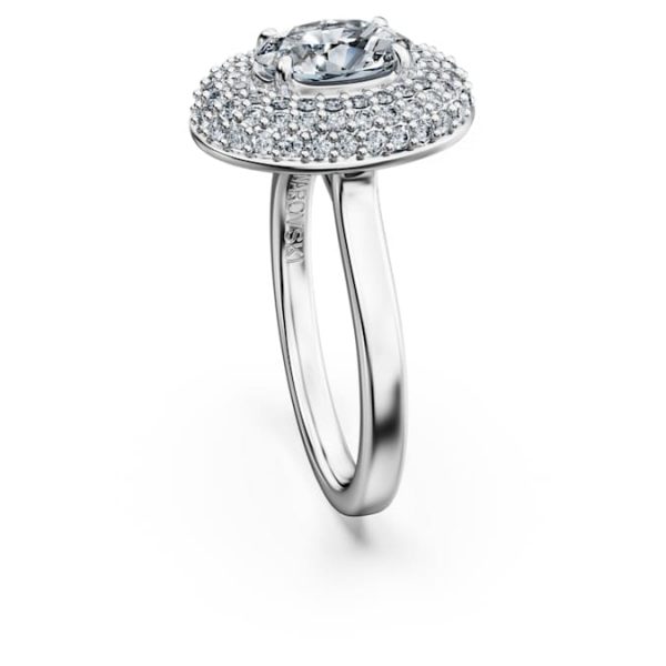Eternity halo solitaire ring Lab-grown diamonds 1.5 ct tw, Mixed shapes, 14K white gold - Image 4