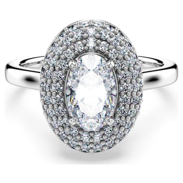 Eternity halo solitaire ring Lab-grown diamonds 1.5 ct tw, Mixed shapes, 14K white gold - Image 7
