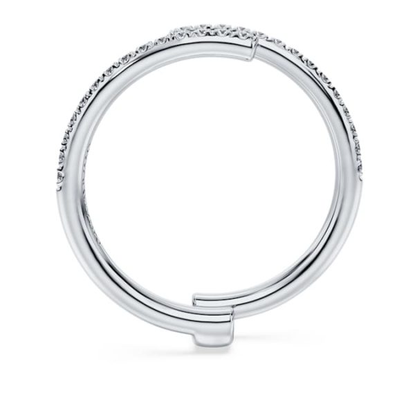 Eternity open band ring Lab-grown diamonds 0.2 ct tw, Round shape, 14K white gold - Image 5