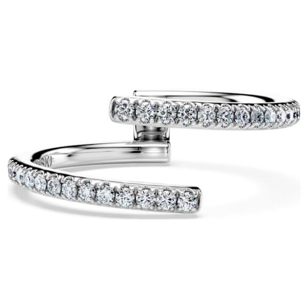 Eternity open band ring Lab-grown diamonds 0.2 ct tw, Round shape, 14K white gold - Image 7