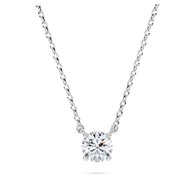 Eternity pendant Lab-grown diamonds 0.5 ct tw, Round shape, Sterling silver - Image 2