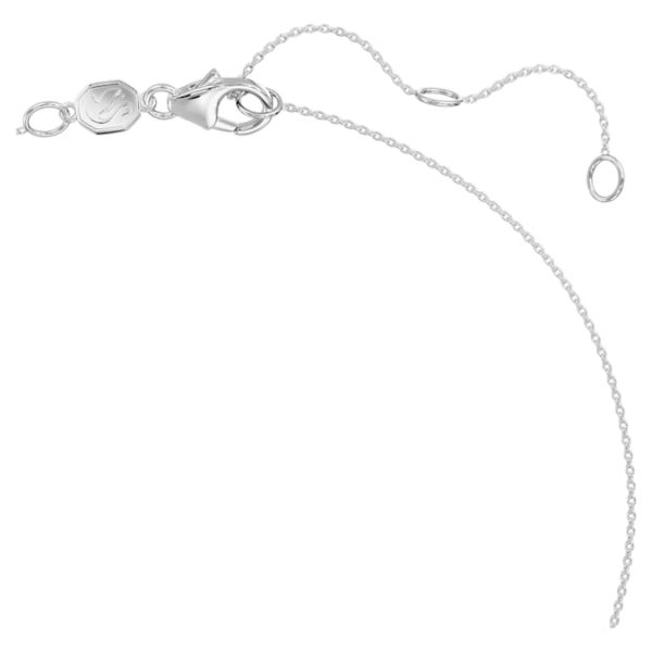 Eternity solitaire pendant Lab-grown diamonds 0.5 ct tw, Round shape, 14K white gold - Image 4