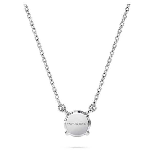 Eternity solitaire pendant Lab-grown diamonds 0.5 ct tw, Round shape, 14K white gold - Image 5