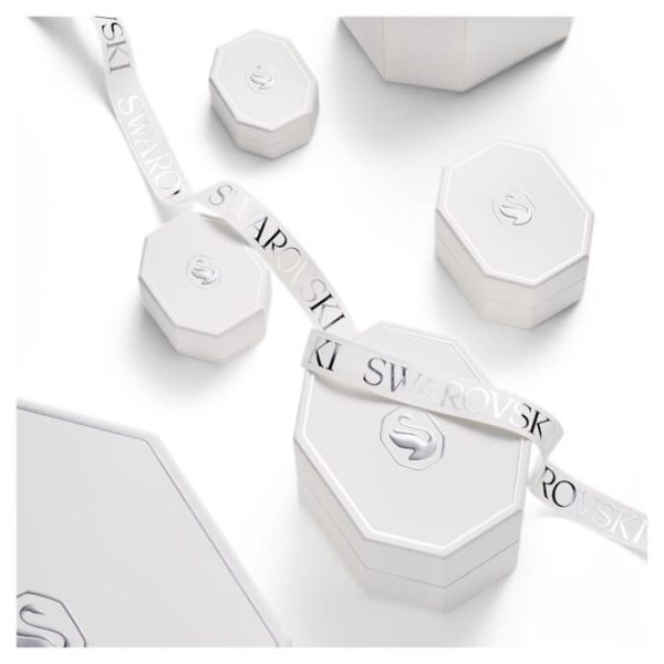 Eternity solitaire pendant Lab-grown diamonds 0.5 ct tw, Round shape, 14K white gold - Image 6