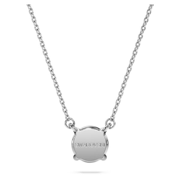 Eternity solitaire pendant Lab-grown diamonds 1 ct tw, Round shape, 14K white gold - Image 5