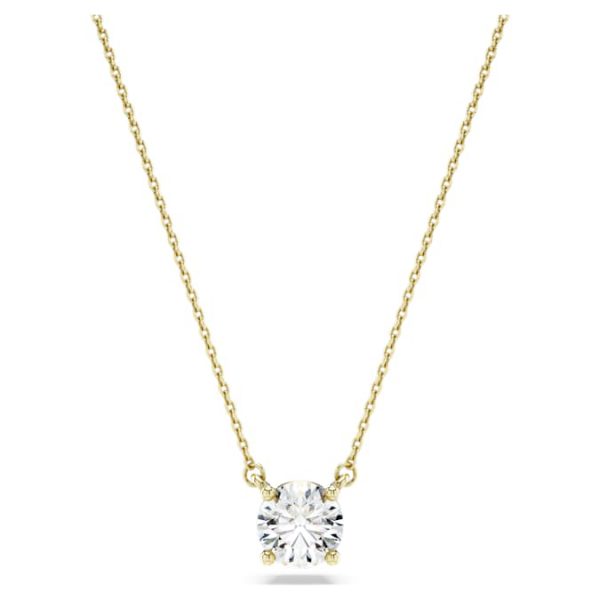 Eternity solitaire pendant Lab-grown diamonds 1 ct tw, Round shape, 14K yellow gold - Image 7