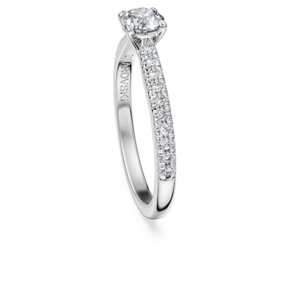 Eternity solitaire ring Lab-grown diamonds 0.7 ct tw, Round shape, 14K white gold - Image 4
