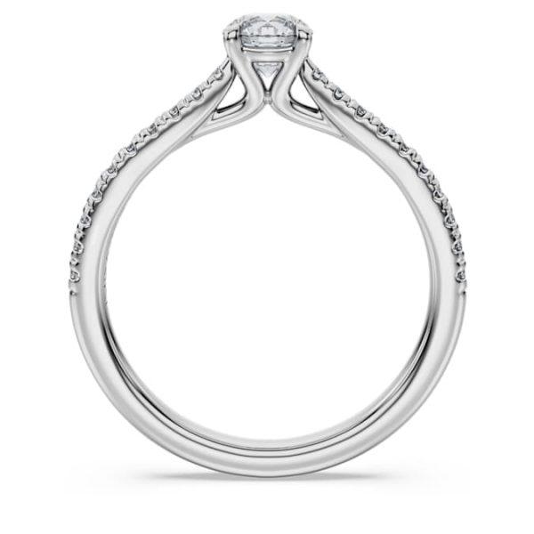 Eternity solitaire ring Lab-grown diamonds 0.7 ct tw, Round shape, 14K white gold - Image 5