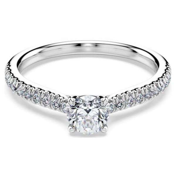 Eternity solitaire ring Lab-grown diamonds 0.7 ct tw, Round shape, 14K white gold - Image 7