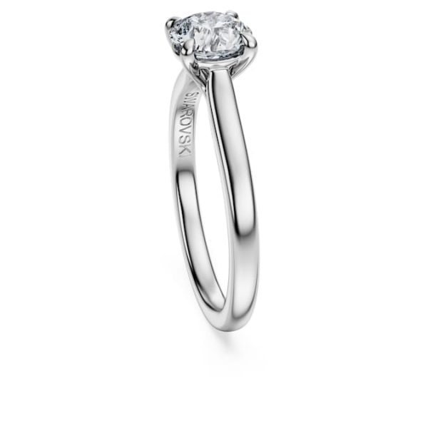 Eternity solitaire ring Lab-grown diamonds 1 ct tw, Round shape, 14K white gold - Image 4