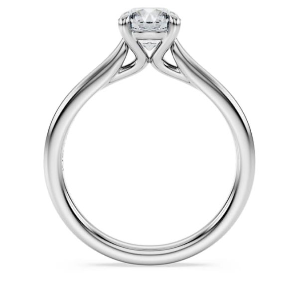 Eternity solitaire ring Lab-grown diamonds 1 ct tw, Round shape, 14K white gold - Image 5