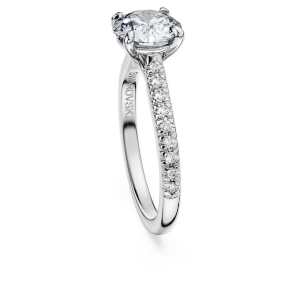 Eternity solitaire ring Lab-grown diamonds 1.7 ct tw, Round shape, 14K white gold - Image 4