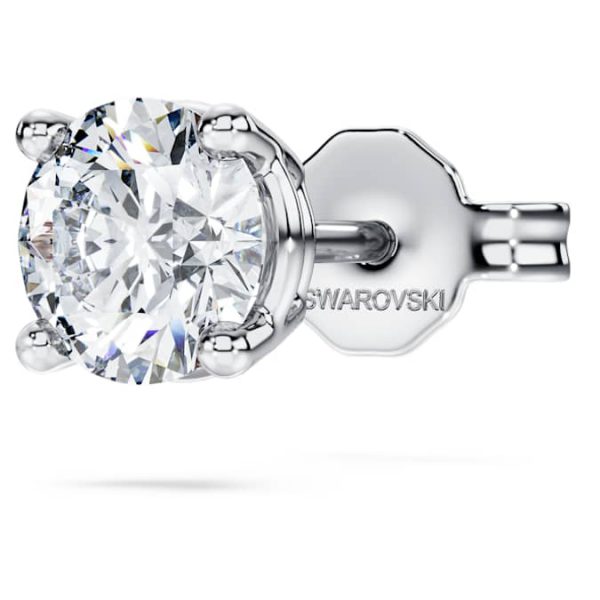 Eternity stud earring Lab-grown diamonds 0.5 ct tw, Single, Round shape, 14K white gold - Image 3