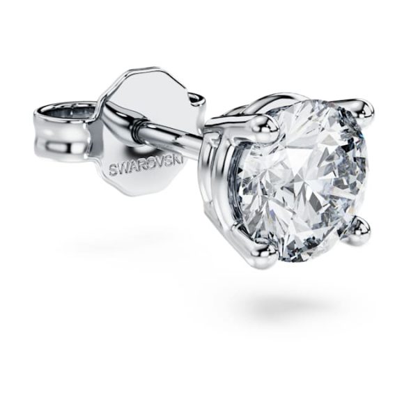 Eternity stud earring Lab-grown diamonds 0.5 ct tw, Single, Round shape, 14K white gold - Image 4