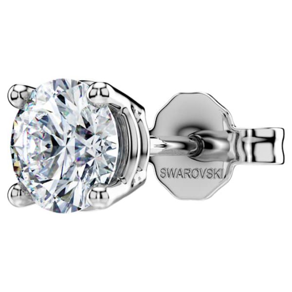 Eternity stud earring Lab-grown diamonds 0.5 ct tw, Single, Round shape, 14K white gold - Image 7