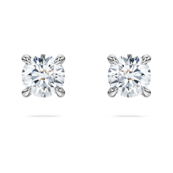 Eternity stud earrings Lab-grown diamonds 0.5 ct tw, Round shape, Sterling silver - Image 2