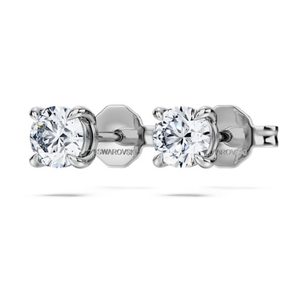 Eternity stud earrings Lab-grown diamonds 0.5 ct tw, Round shape, Sterling silver - Image 4