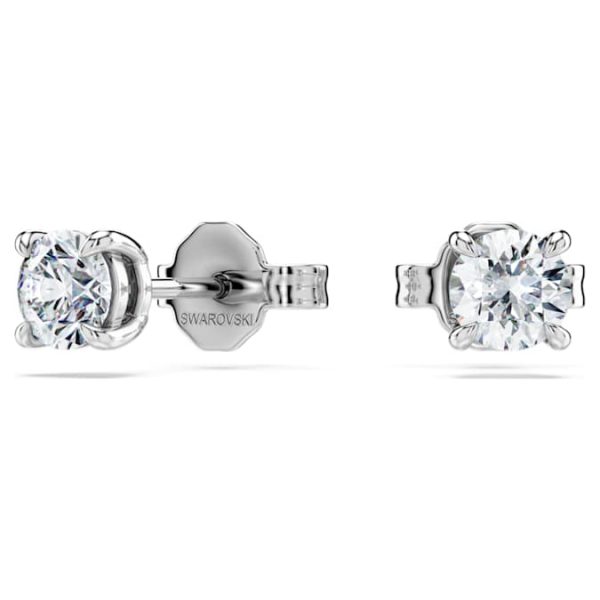 Eternity stud earrings Lab-grown diamonds 0.5 ct tw, Round shape, Sterling silver - Image 7