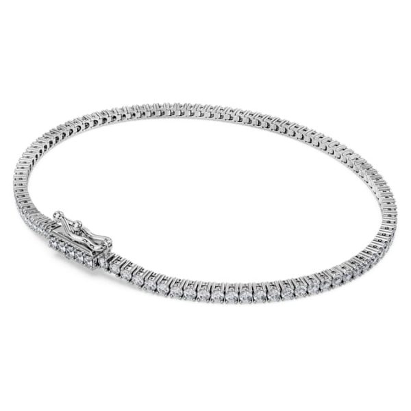 Eternity Tennis bracelet Lab-grown diamonds 1.5 ct tw, Round shape, 14K white gold - Image 5