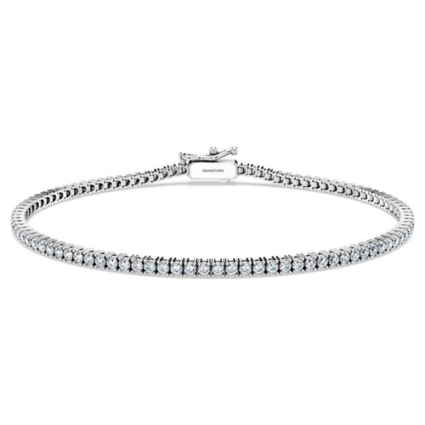 Eternity Tennis bracelet Lab-grown diamonds 1.5 ct tw, Round shape, 14K white gold - Image 7