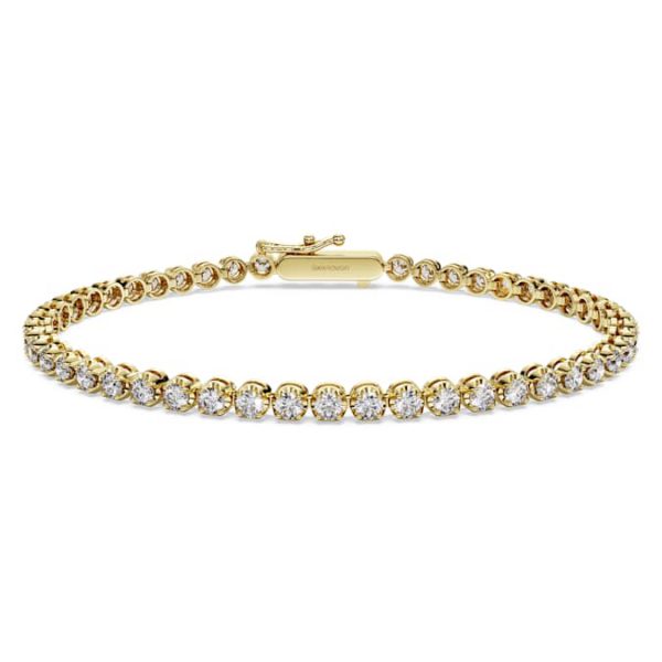 Eternity Tennis bracelet Lab-grown diamonds 2.5 ct tw, Round shape, 14K yellow gold - Image 2