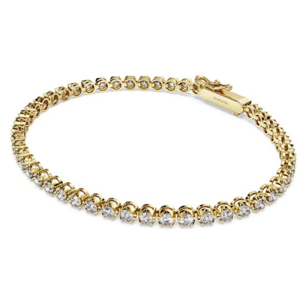 Eternity Tennis bracelet Lab-grown diamonds 2.5 ct tw, Round shape, 14K yellow gold - Image 3