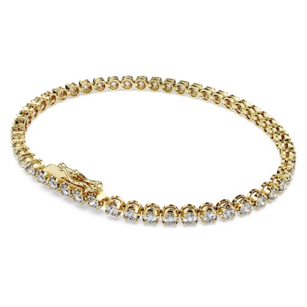 Eternity Tennis bracelet Lab-grown diamonds 2.5 ct tw, Round shape, 14K yellow gold - Image 5