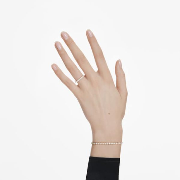 Eternity Tennis bracelet Lab-grown diamonds 2.5 ct tw, Round shape, 14K yellow gold - Image 7