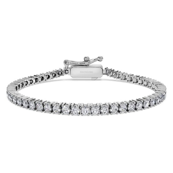 Eternity Tennis bracelet Lab-grown diamonds 3 ct tw, Round shape, 14K white gold - Image 2
