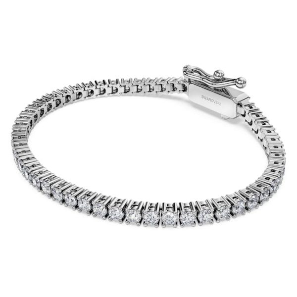 Eternity Tennis bracelet Lab-grown diamonds 3 ct tw, Round shape, 14K white gold - Image 3