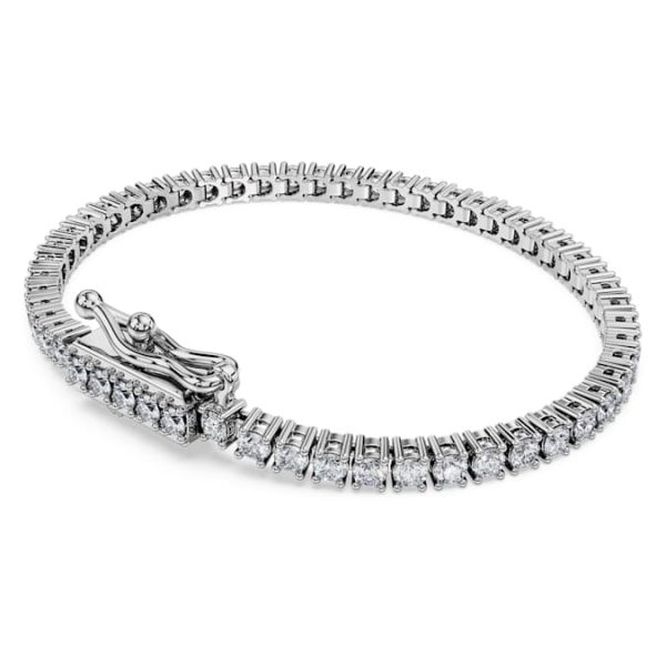 Eternity Tennis bracelet Lab-grown diamonds 3 ct tw, Round shape, 14K white gold - Image 5