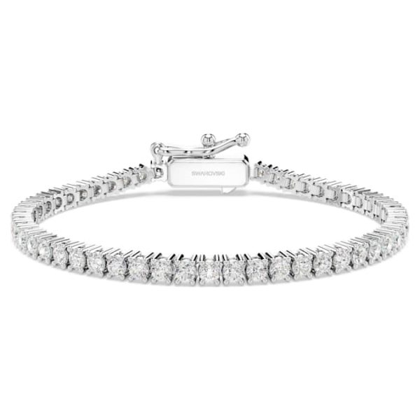 Eternity Tennis bracelet Lab-grown diamonds 3 ct tw, Round shape, 14K white gold - Image 7