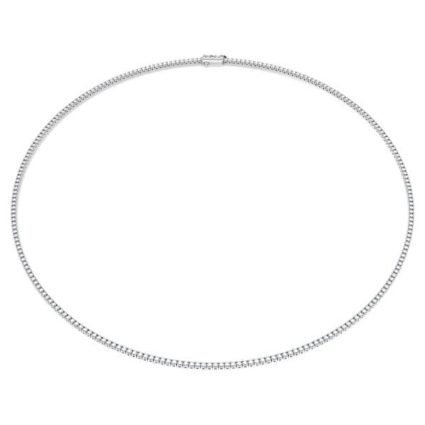 Eternity Tennis necklace Lab-grown diamonds 3 ct tw, Round shape, 14K white gold - Image 7