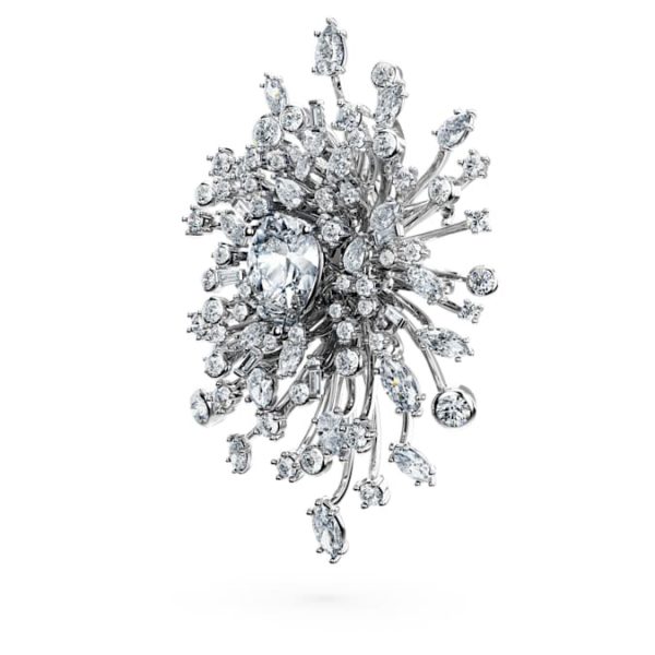 Galaxy brooch Lab-grown diamonds 15.71 ct tw, Mixed shapes, 18K white gold - Image 3