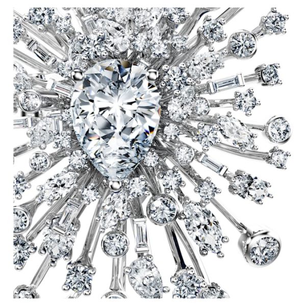 Galaxy brooch Lab-grown diamonds 15.71 ct tw, Mixed shapes, 18K white gold - Image 4