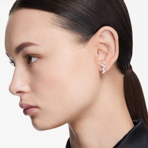 Galaxy ear cuffs Lab-grown diamonds 1.25 ct tw, Mixed shapes, 14K white gold