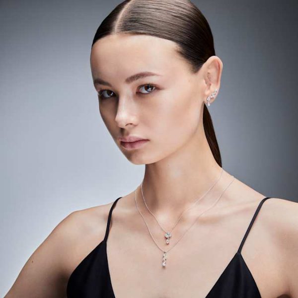 Galaxy ear cuffs Lab-grown diamonds 1.25 ct tw, Mixed shapes, 14K white gold - Image 10