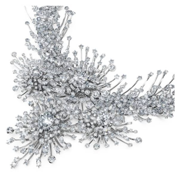 Galaxy necklace Lab-grown diamonds 156.62 ct tw, Mixed shapes, 18K white gold - Image 4