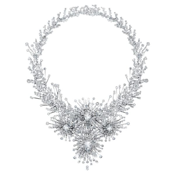 Galaxy necklace Lab-grown diamonds 156.62 ct tw, Mixed shapes, 18K white gold