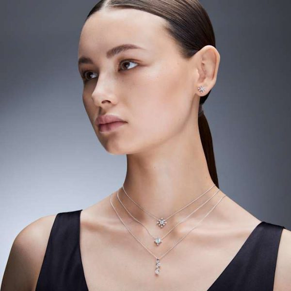Galaxy pendant Lab-grown diamonds 0.5 ct tw, Round shape, 14K white gold - Image 7