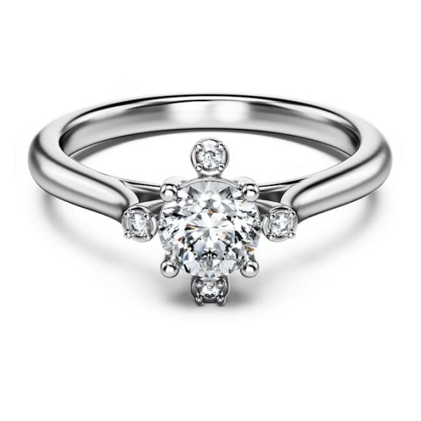Galaxy ring Lab-grown diamonds 0.5 ct tw, Round shape, 14K white gold - Image 2