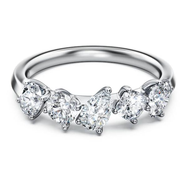 Galaxy ring Lab-grown diamonds 1 ct tw, Mixed shapes, 14K white gold - Image 2