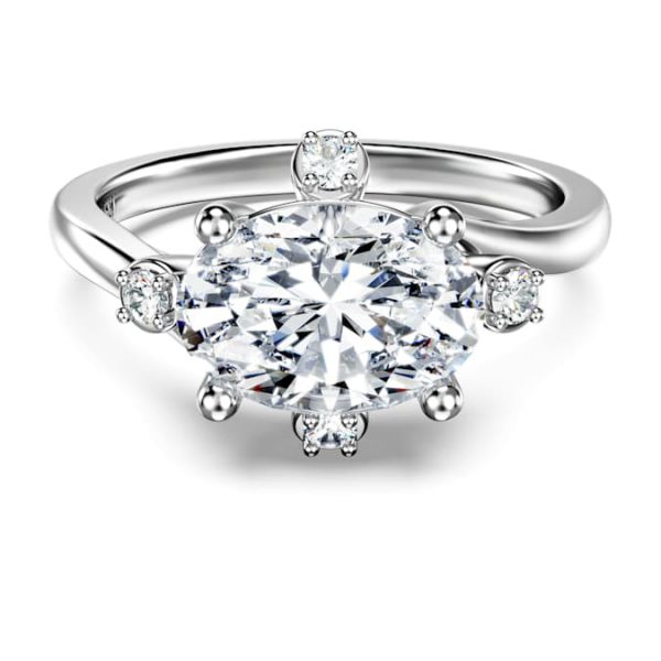 Galaxy ring Lab-grown diamonds 2.1 ct tw, Mixed shapes, 14K white gold - Image 2