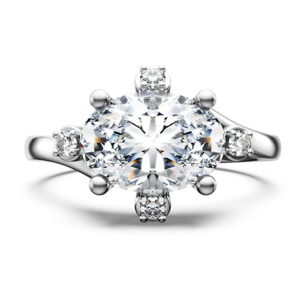 Galaxy ring Lab-grown diamonds 2.1 ct tw, Mixed shapes, 14K white gold - Image 3